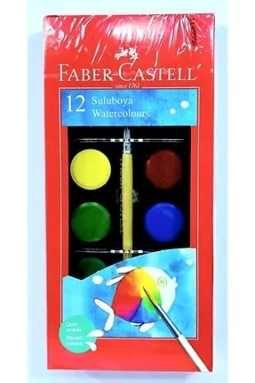 Faber Castell Redline Suluboya 12 Renk Küçük Boy