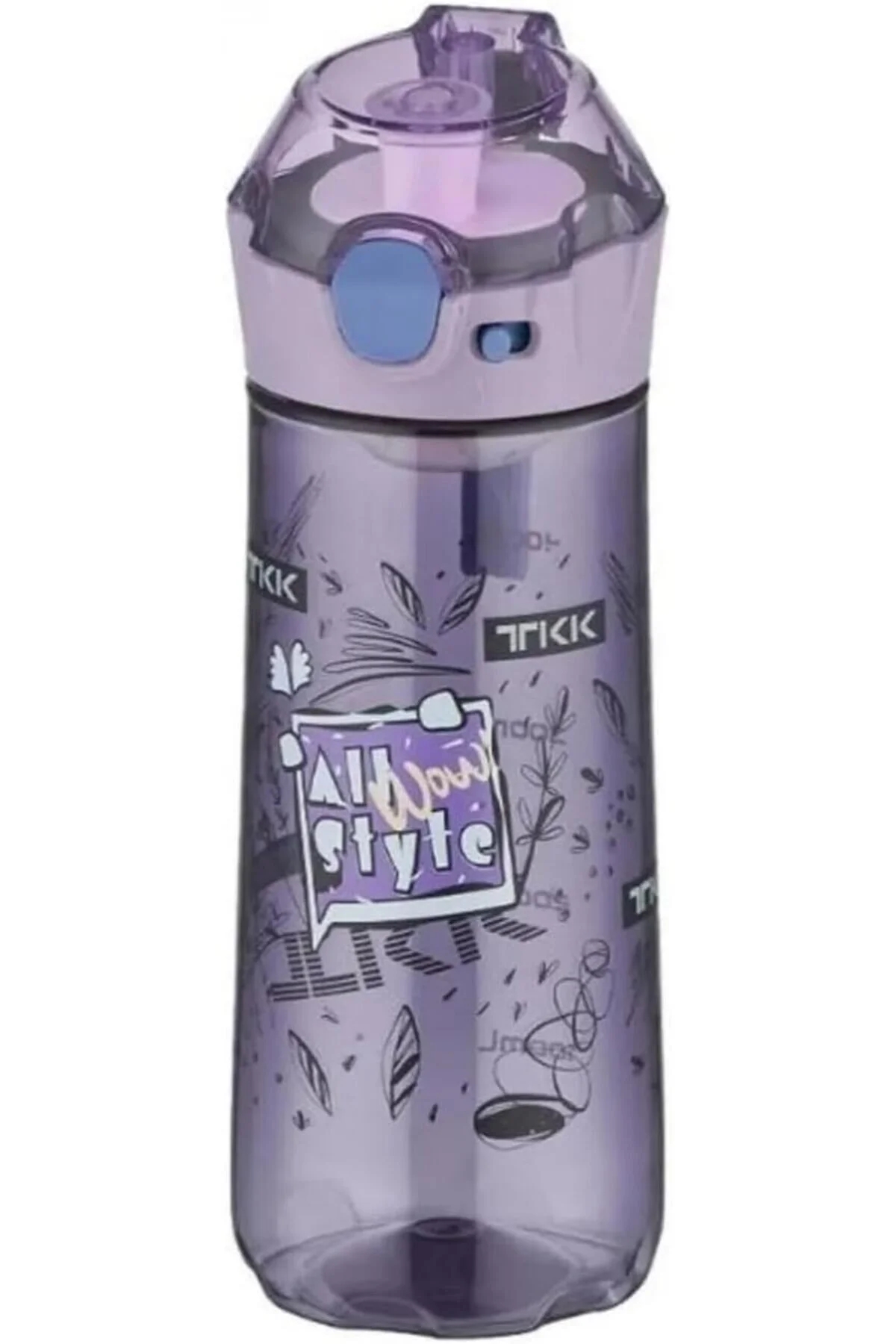 Vagon Life 500 ml Desenli Su Matarası T-1008 Mor