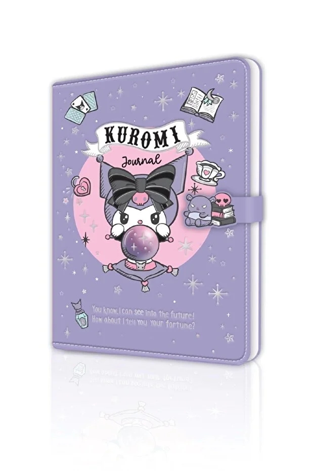 Victoria’s Journals Kuromi Vegan Deri Mıknatıslı Günlük – 13x18 cm, 224 Sayfa 525-2025
