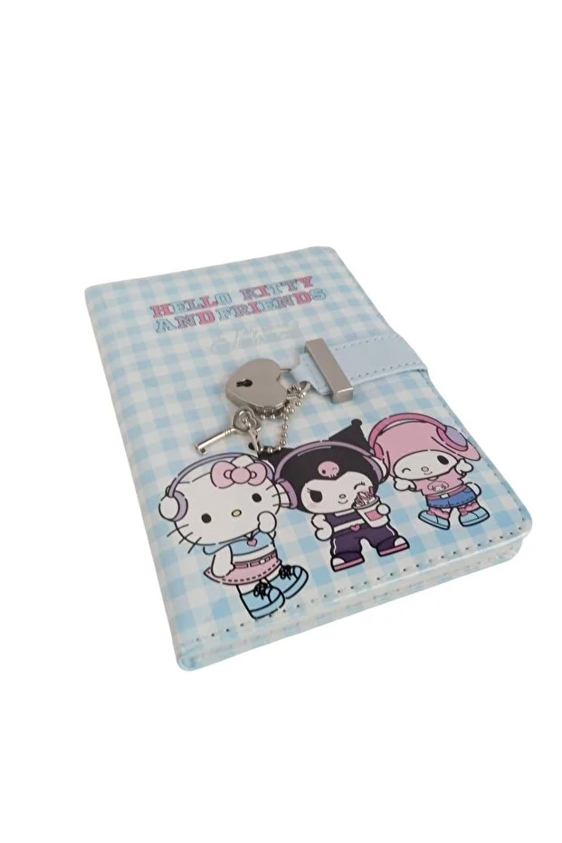 Victoria’s Journals Hello Kitty ve Arkadaşları Kalp Kilitli Günlük A6 Defter 192 sayfa 80 gram 525-2021