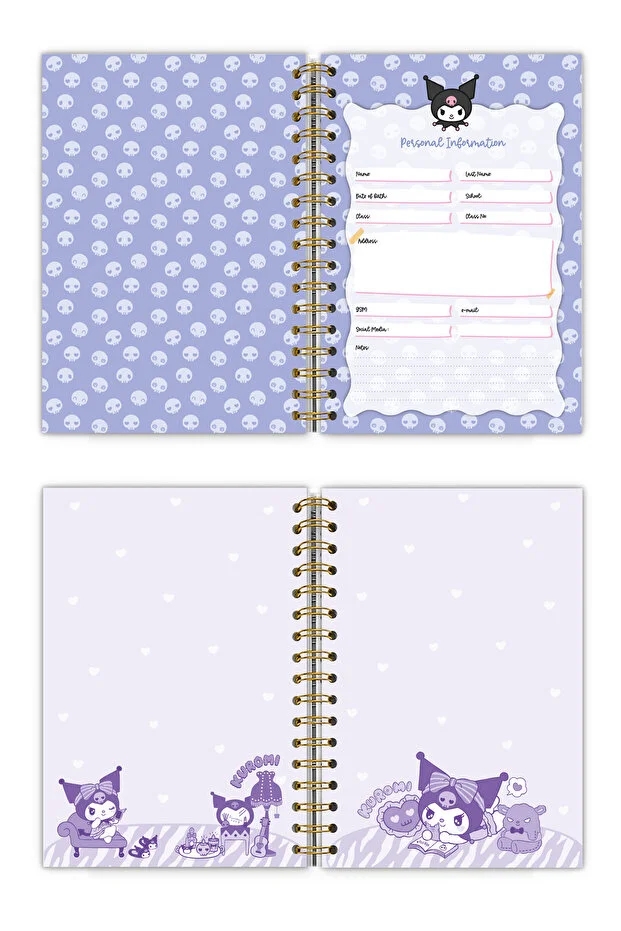 Victoria’s Journals Kuromi Gizli Spiralli Planlayıcı Journal 17x24 cm 524-1851
