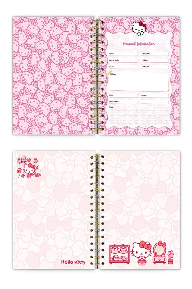 Victoria’s Journals Hello Kitty Gizli Spiralli Planlayıcı Journal 17x24 cm 524-1812