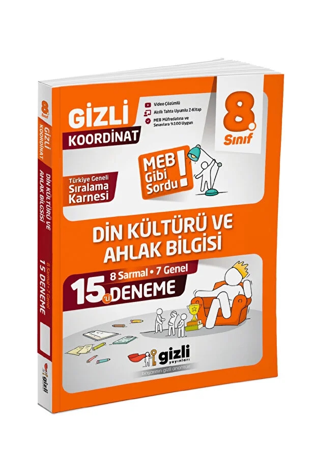 Gizli Yayınları LGS 8. Sınıf Din Kültürü ve Ahlak Bilgisi 15’li Deneme MEB Gibi Sordu 
