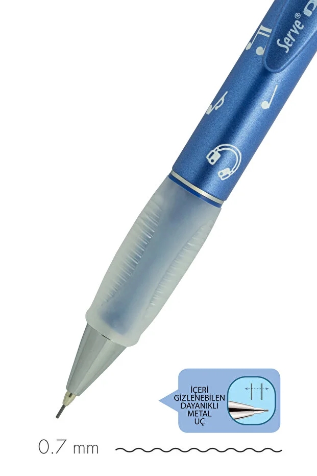 Serve Deep Versatil Kalem Sketch Serisi 0.7mm – Metalik Crystal Violet  Music