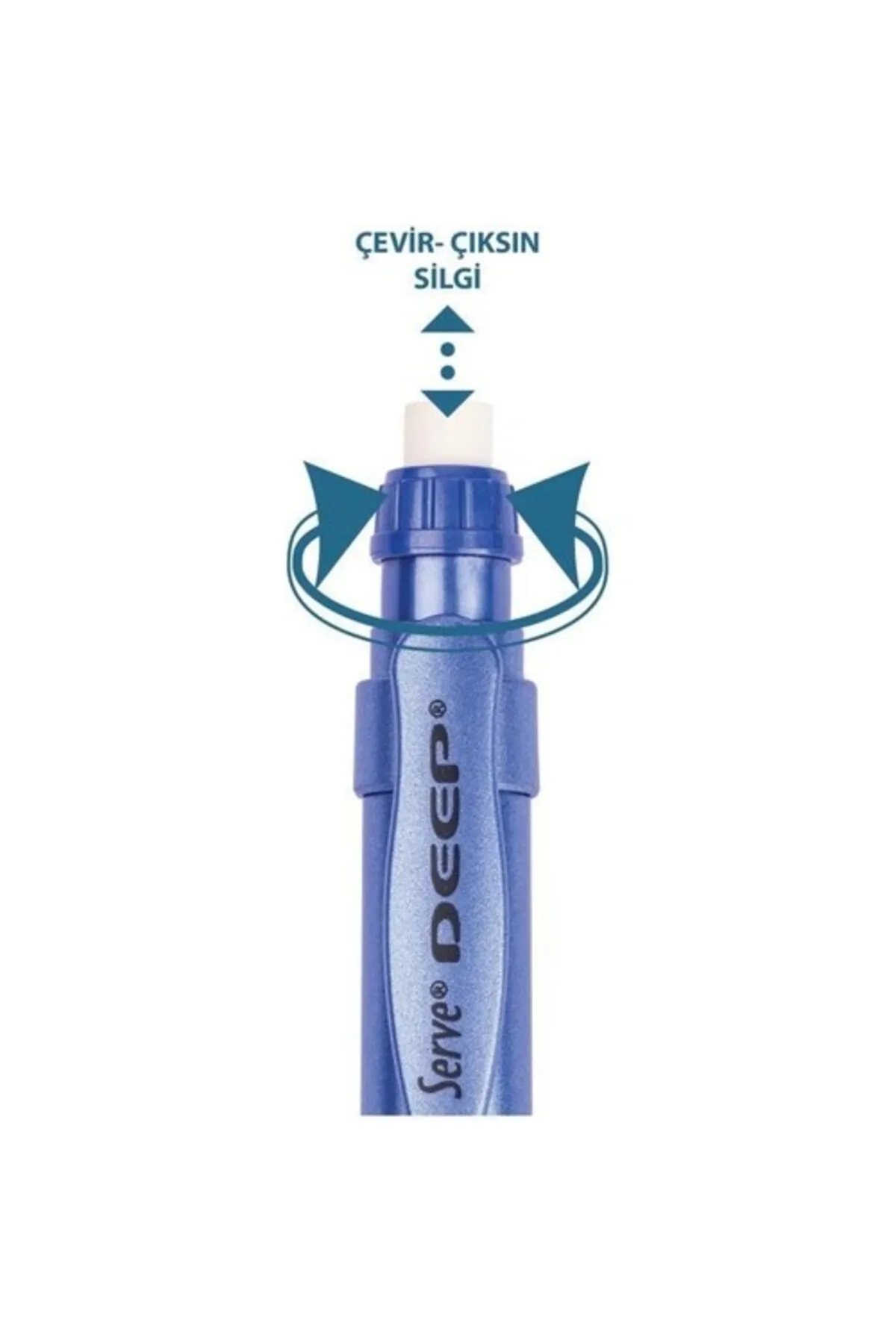 Serve Deep Versatil Uçlu Kalem 0.7mm - Metalik Mor