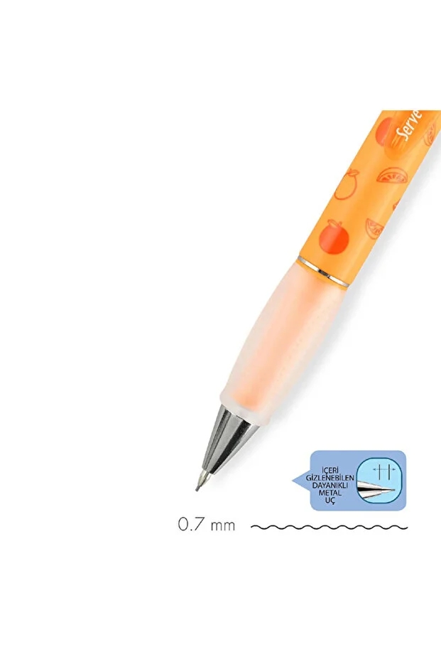 Serve Deep Meyve Serisi 0.7mm Neon Turuncu Portakal