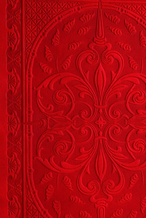 Victoria’s Journals Vintage Old Book Journal Defter 14x20 cm 80 gr 160 Yaprak Çizgili Kırmızı 3478