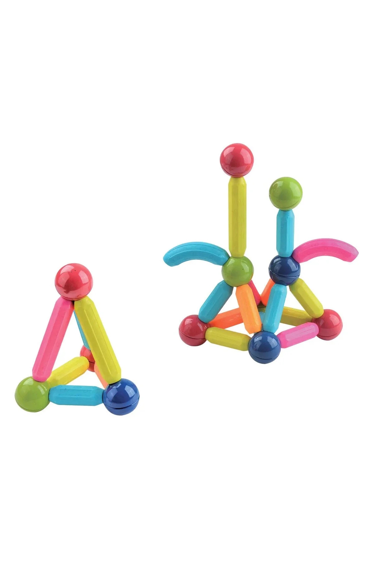 Magnetic Bars Sticks Silindir Yapı Blokları Manyetik Çubuklar 36 Parça