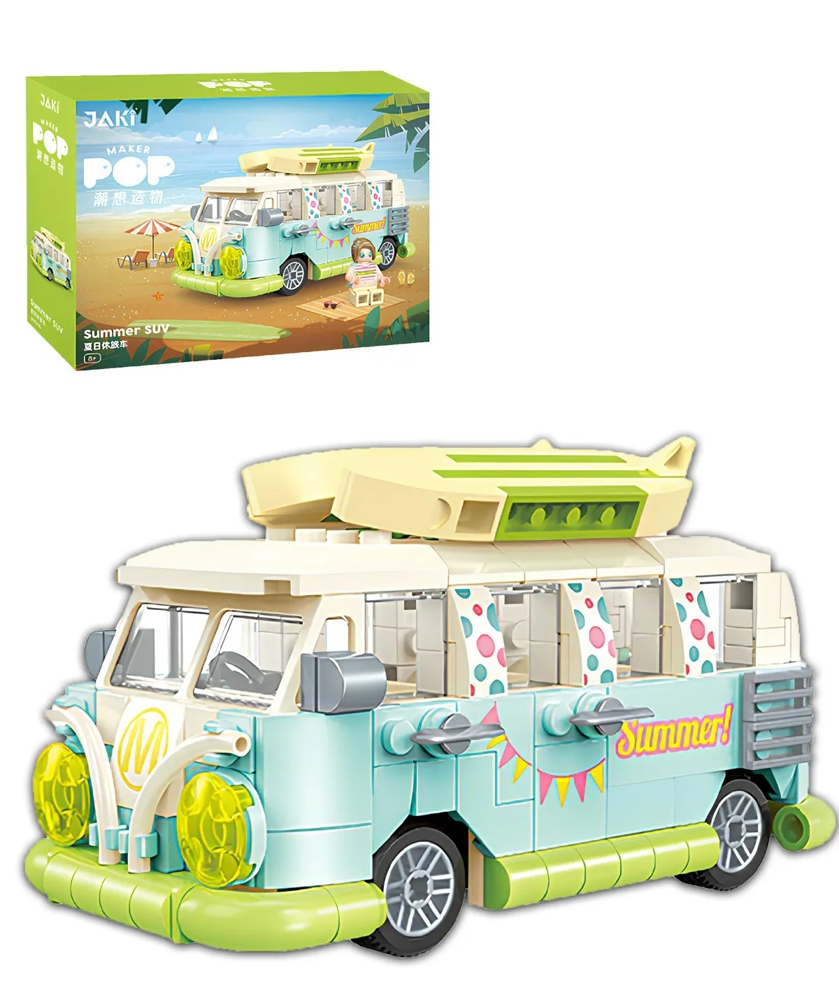 Vagonlife Jaki Summer Suv Tatil Otobüsü Oyuncak Yapım Seti JK8305