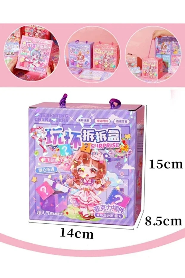 Munis Sürpriz Sticker ve Hediye Kutusu – Kawaii - Anime Dünyasının Eğlenceli Stickerları