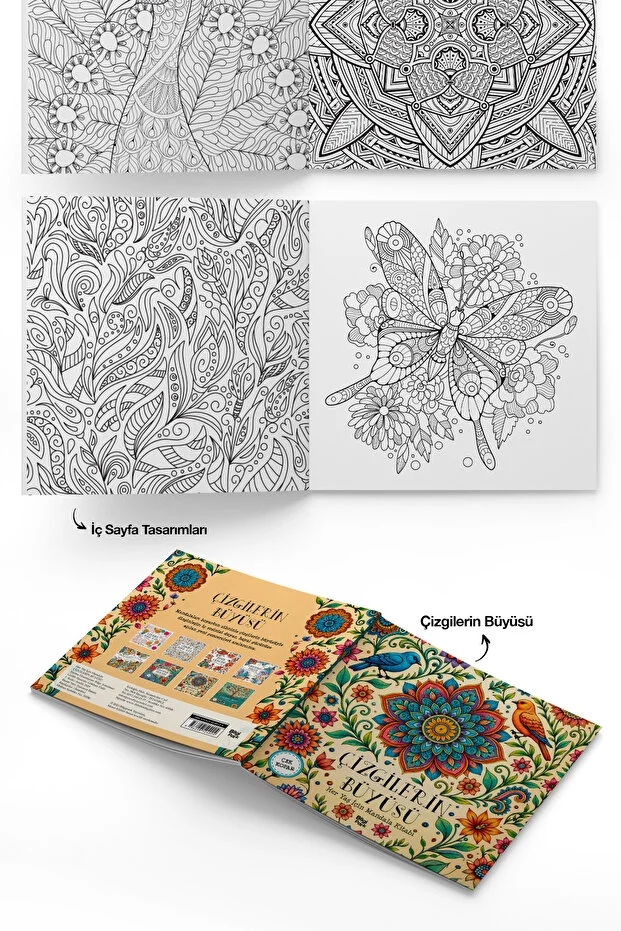 ÇİZGİLERİN BÜYÜSÜ – Her Yaş İçin Mandala - Çek Kopar