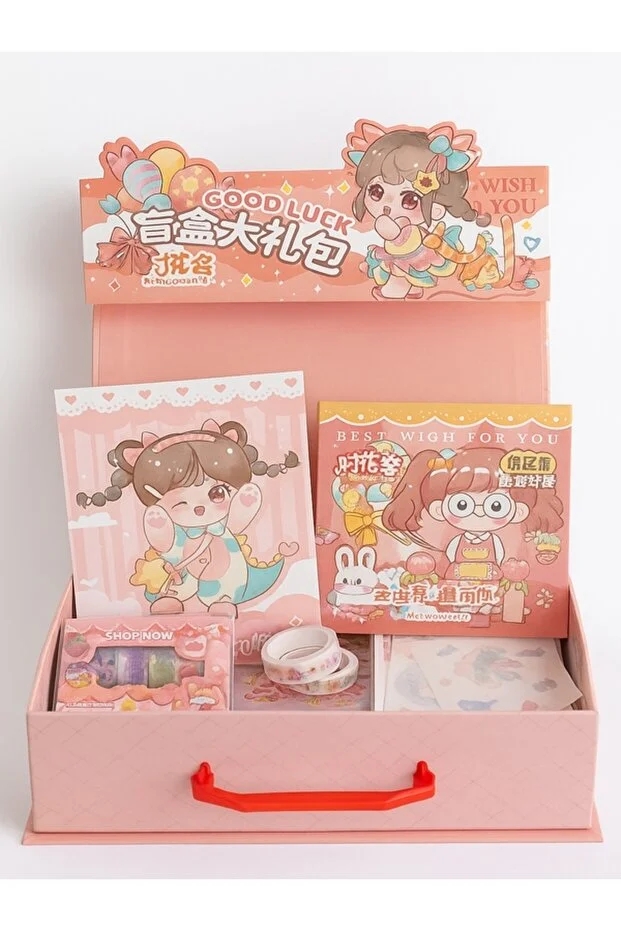 Munis Sürpriz Sticker ve Hediye Kutusu – Kawaii - Anime Dünyasının Eğlenceli Stickerları