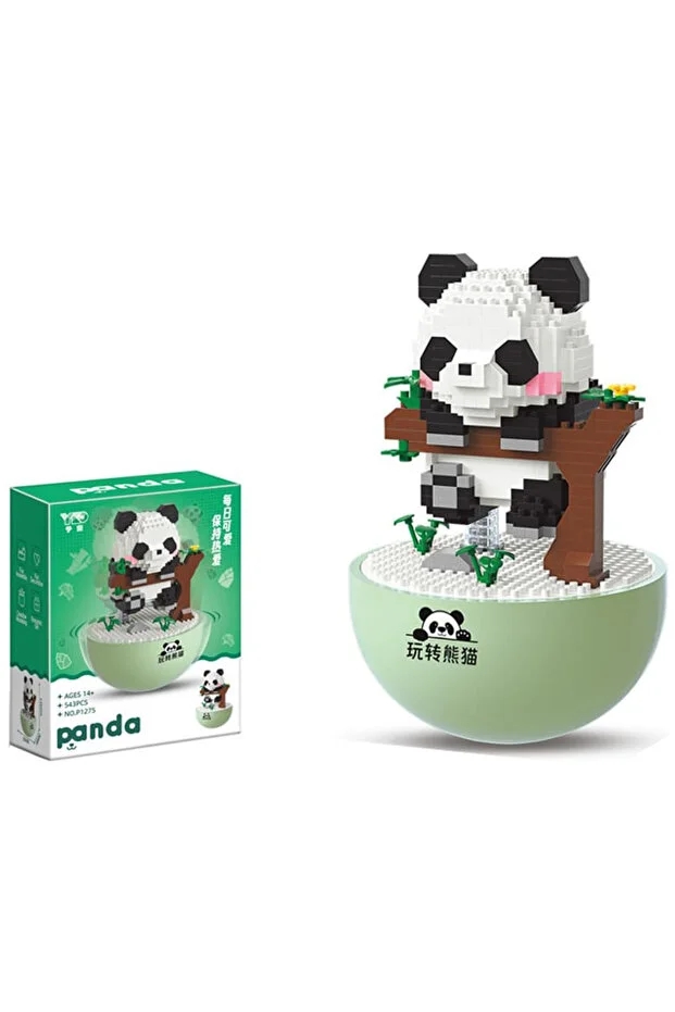 Vagon Life Panlos Yko Serisi Dekoratif ve Koleksiyonluk Lego Panda Modeli 543 Parça Yapım Seti -FFP1275