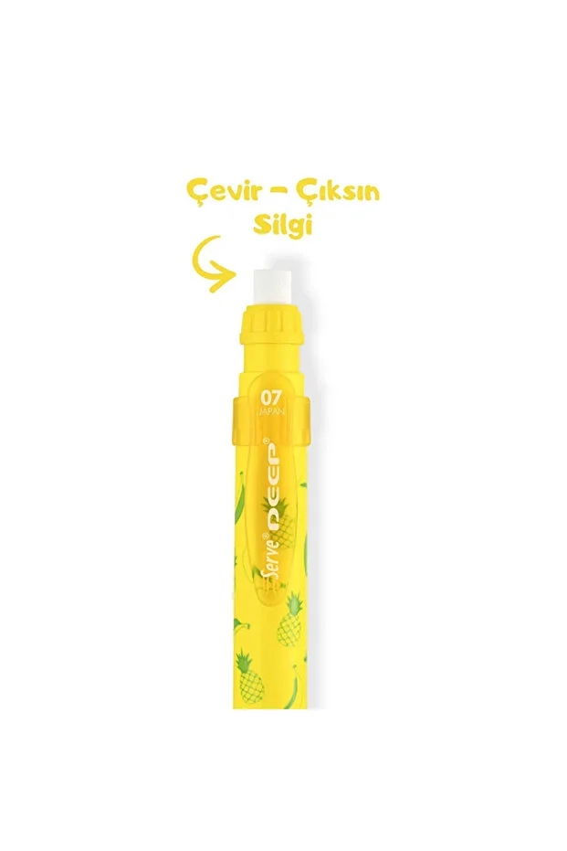 Serve Deep Meyve Serisi 0.7mm Neon Sarı Muz ve Ananas