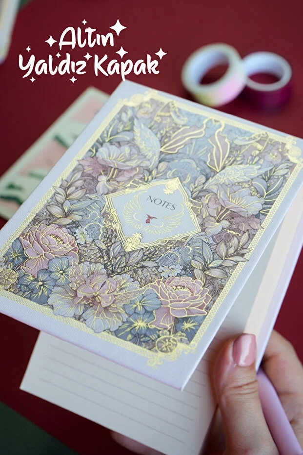 Victoria’s Journals Masa Üstü Sert Kapaklı Notluk 80 gram Ivory Kağıt , 340 yaprak, 11x15,8 cm Renkli Kenar 125-2160
