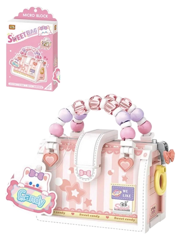 Vago Life Loz Micro Block Sweet Bag Serisi Boncuklu Çanta Lego Seti 340 Parça Oyuncak Yapım Seti FFLZ-8844