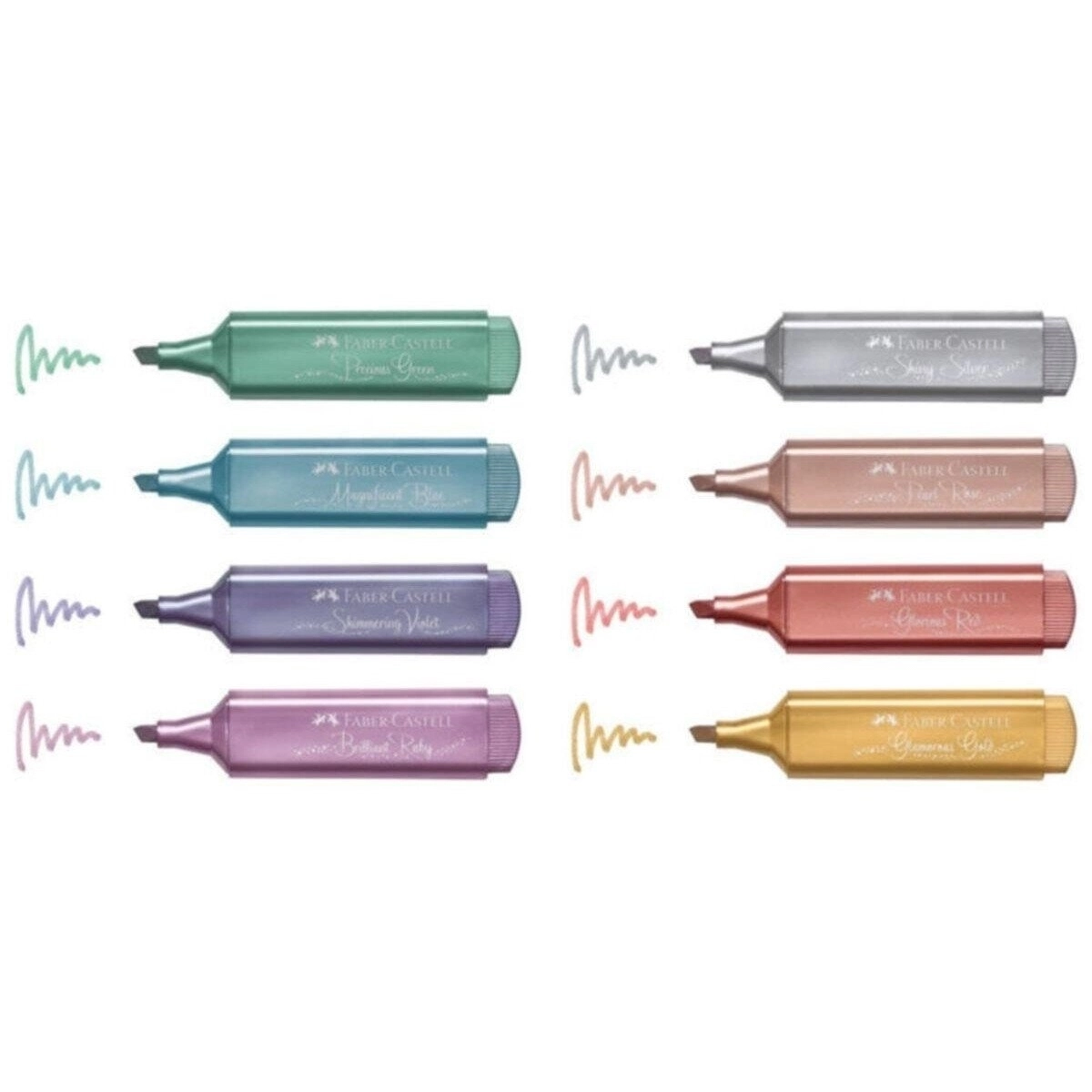 Faber Castell 8 Renk Textliner 46 Metalik İşaretleme Kalem Seti