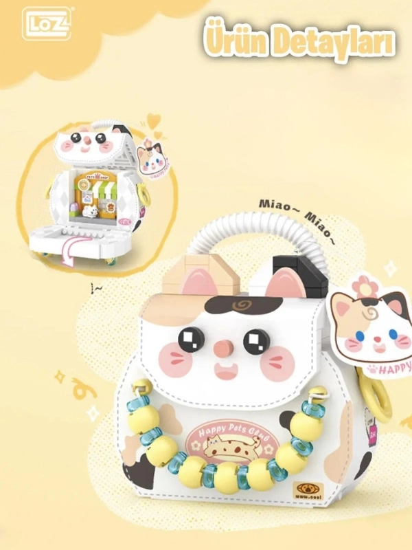 Loz Micro Block Sweet Bag Kedi Figürlü Çanta Lego - KİTOY