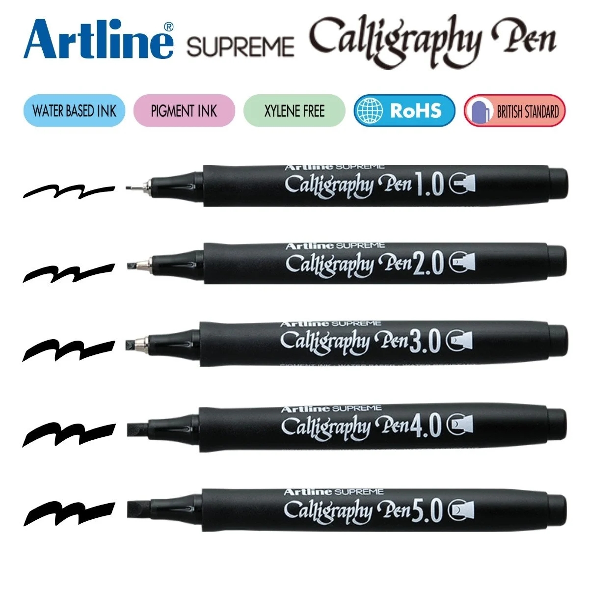 Artline Supreme Kaligrafi Kalemi 2.0 Siyah EPF-242