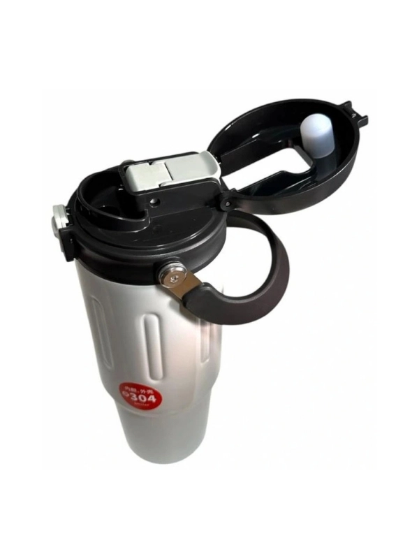 Vagon Life Shotay Çelik Pipetli Termos Matara 900 Ml Beyaz ST-8168