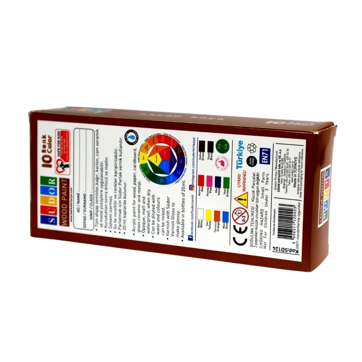 Südor Ahşap Boya Set 20 Ml Şişe 10’lu Takım 10x20ml Kod: SD124