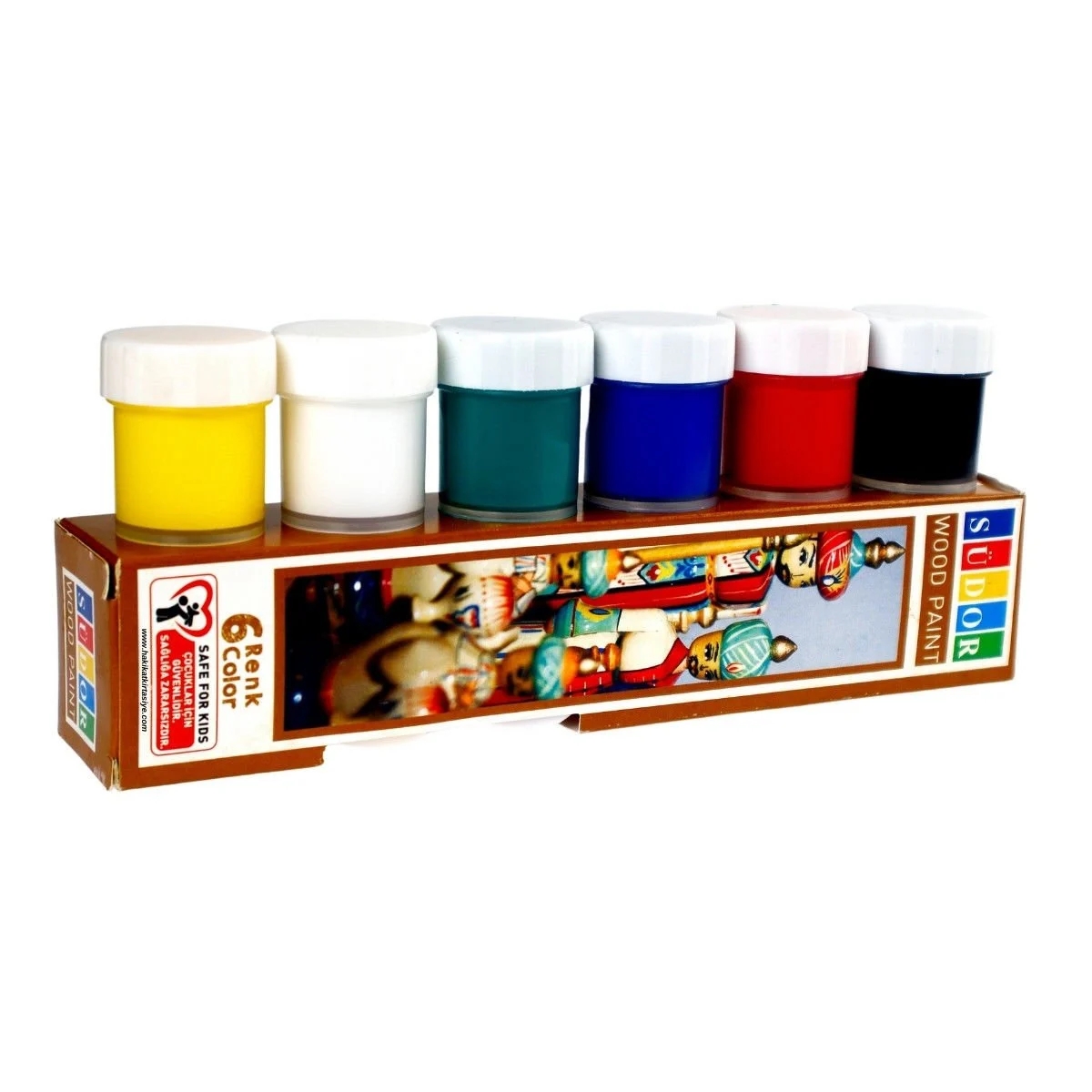 Südor Ahşap Boyası Seti 20 Ml Şişe 6’lı Takım 6x20ml Kod:SD123