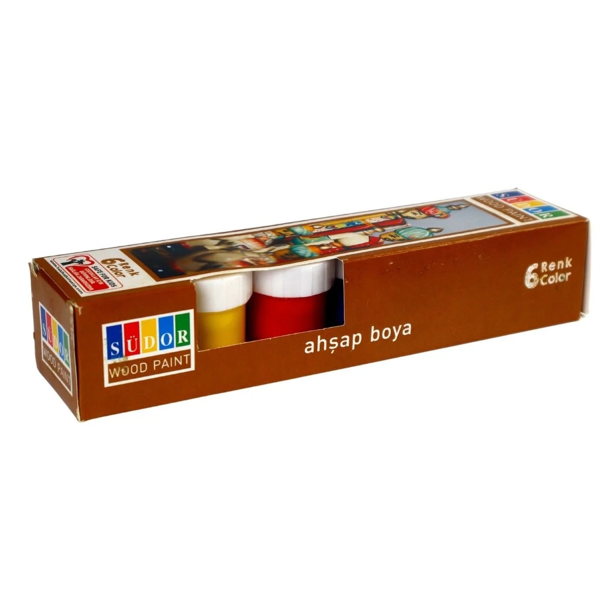 Südor Ahşap Boyası Seti 20 Ml Şişe 6’lı Takım 6x20ml Kod:SD123