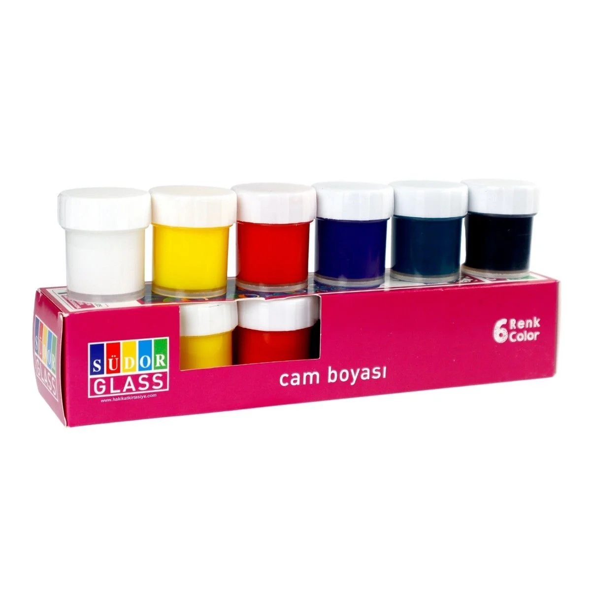 Südor Cam Boya Seti Su Bazlı 20 Ml Şişe 6’lı Takım 6x20ml Kod: SD321S