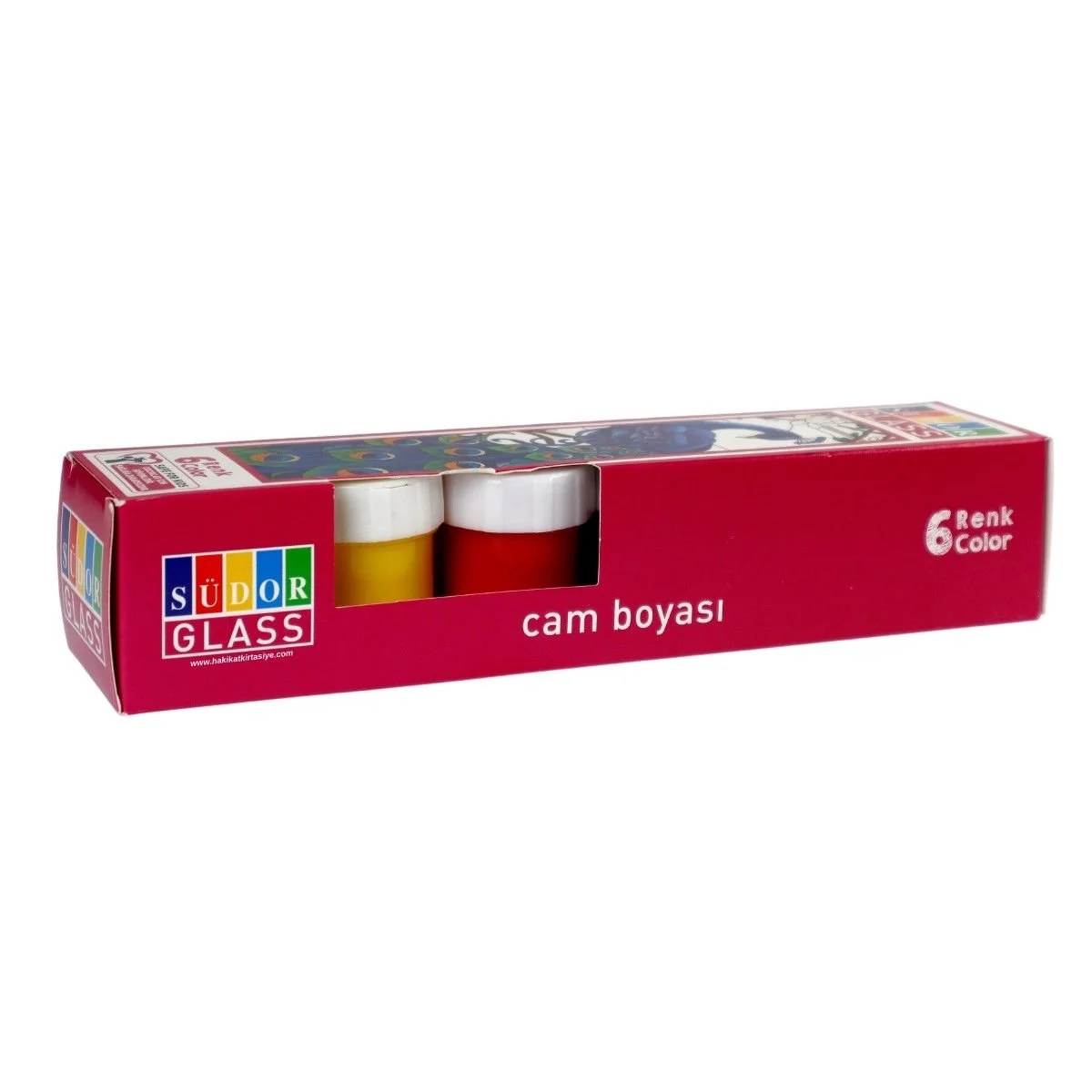 Südor Cam Boya Seti Su Bazlı 20 Ml Şişe 6’lı Takım 6x20ml Kod: SD321S