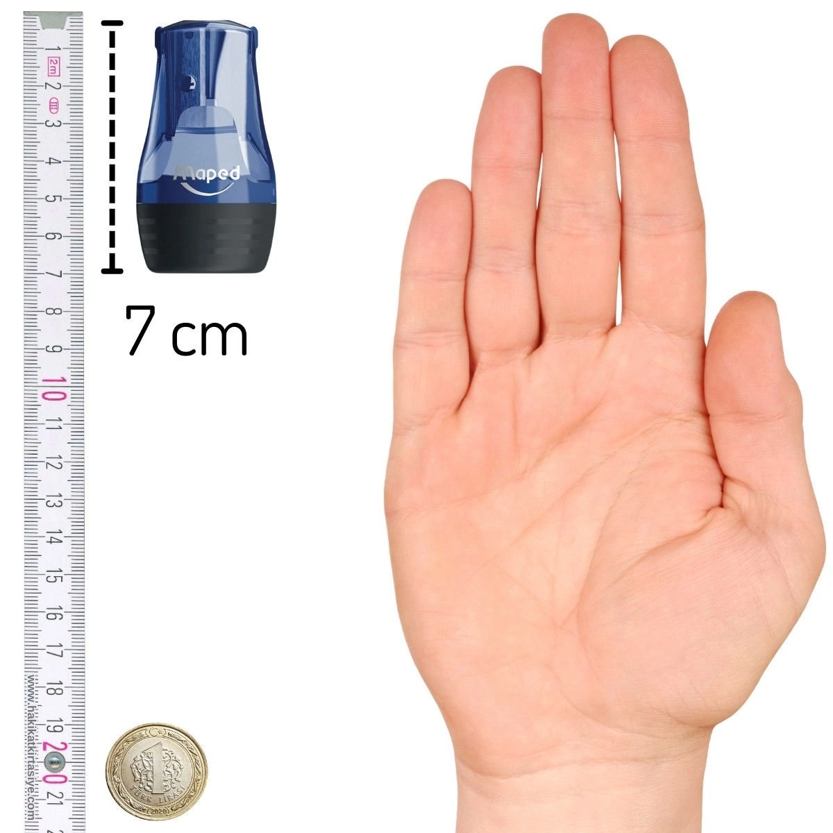 Maped Tonic Çift Delikli Metal Kalemtıraş Hazneli 068611