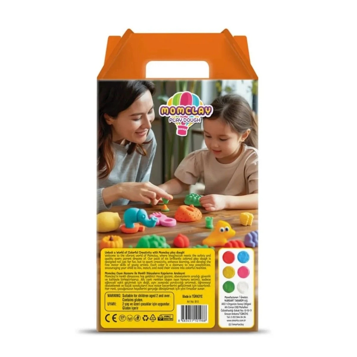 Smarta Momclay Oyun Hamuru 6 Renk x 100gr