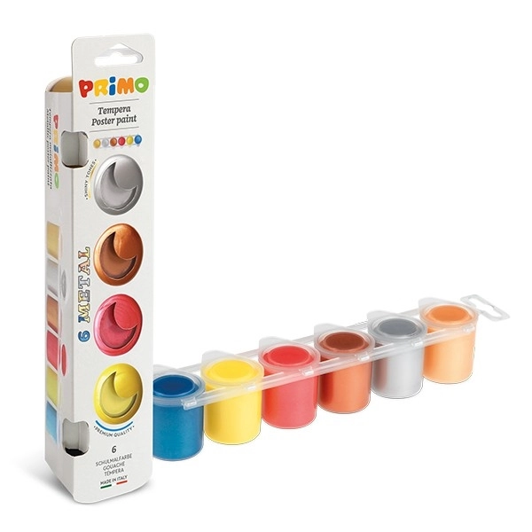Primo Metalic Poster Boyası 6 renk (6*25ml)