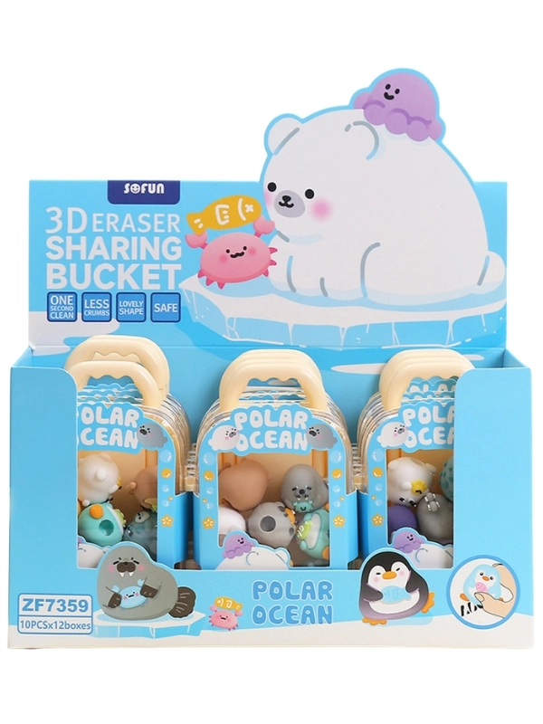 Bu-bu 3D Silgi Kalem Arkalığı Okyanus Seti Bavullu BUBU-SLG010