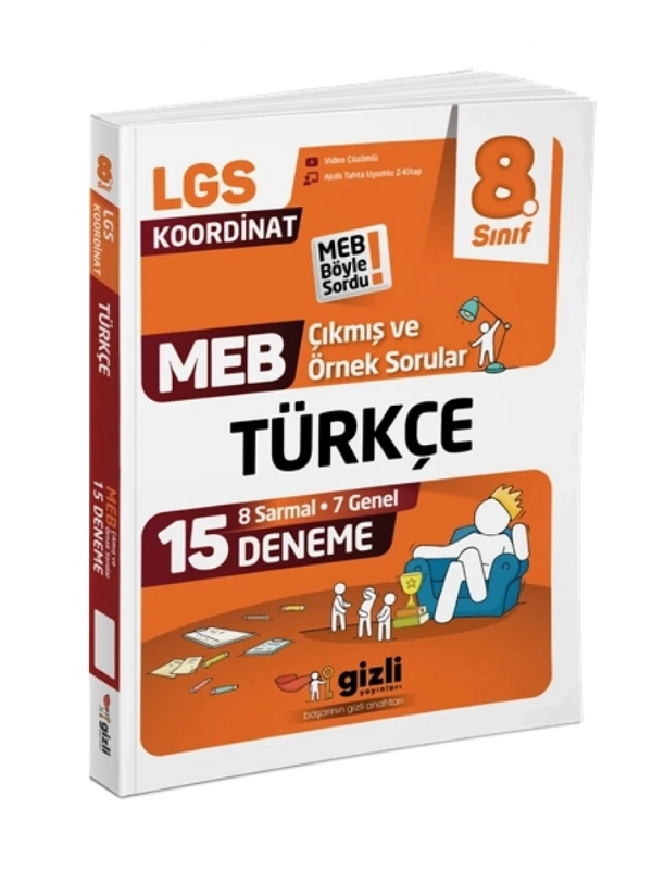 Gizli Yayınları Lgs Meb Çıkmış ve Örnek Sorular Fen Bilimleri, Matematik, T.C. İnkılap Tarihi ve Atatürkçülük, Türkçe 15’li Deneme - Meb Böyle Sordu