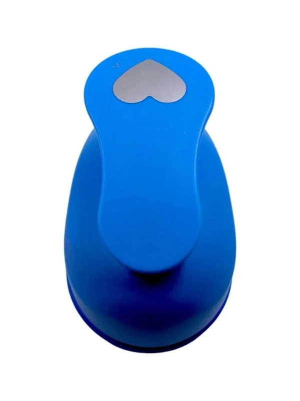 Bu-bu Şekilli Eva ve Kağıt Delgeç Kalp  3’’  7.6cm  XXL