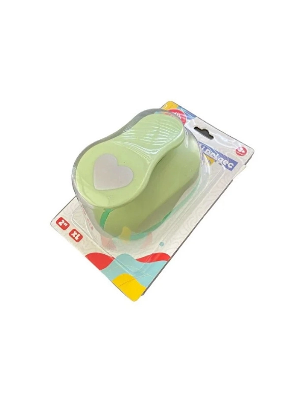 Bu-bu Şekilli Eva ve Kağıt Delgeç Kalp  3’’  7.6cm  XXL