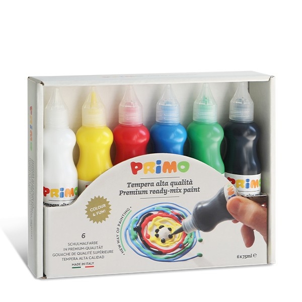 Primo Hazır Poster Boyası 6 Renk 75 ml