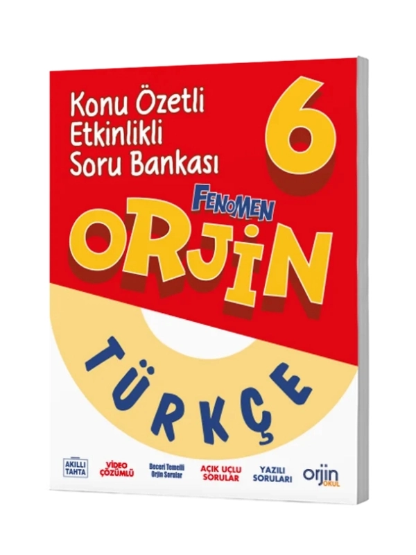 Orjin 6. Sınıf Türkçe Konu Özetli Etkinlikli Soru Bankası