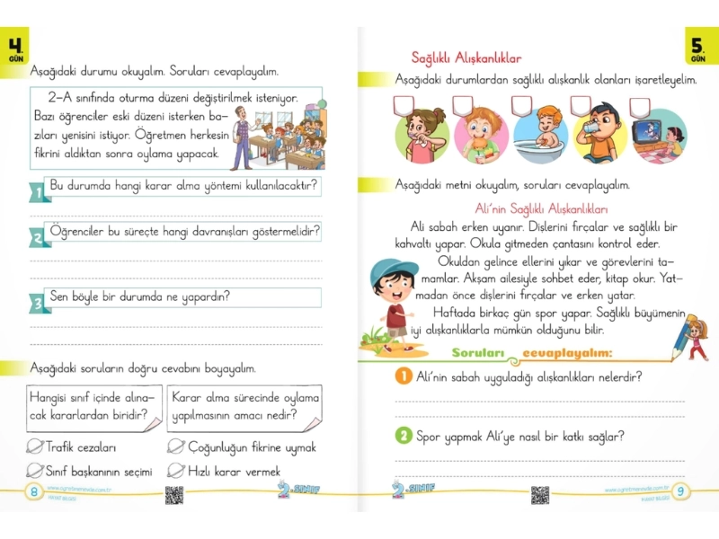 2. Sınıf Yarıyıl Tatil Seti (2025-2026) | Öğretmen Evde Yayınları