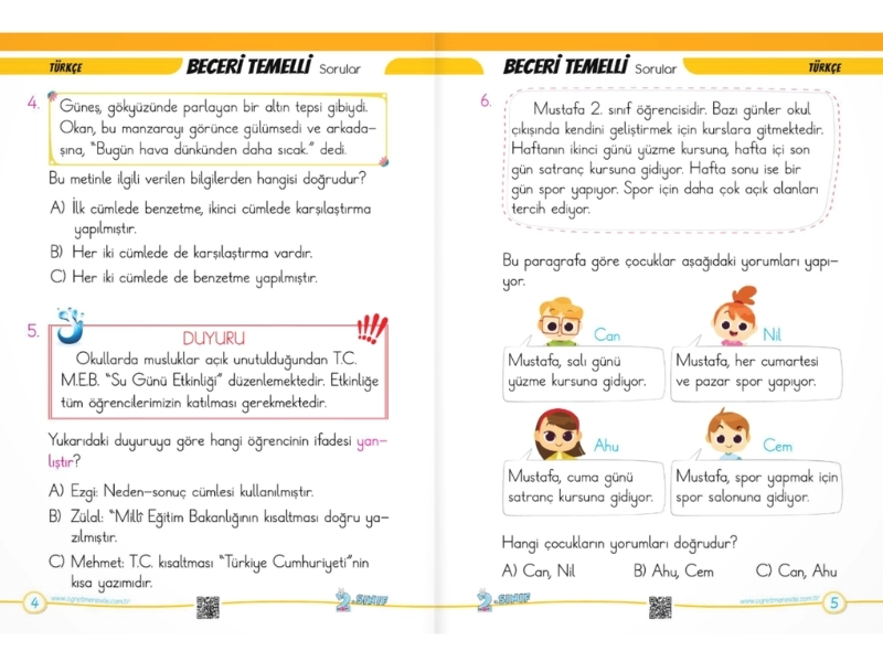 2. Sınıf Yarıyıl Tatil Seti (2025-2026) | Öğretmen Evde Yayınları