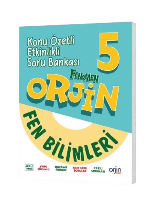 Orjin 5. Sınıf Fen Bilimleri Konu Özetli Etkinlikli Soru Bankası