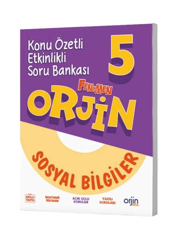 Orjin 5. Sınıf Sosyal Bilgiler Konu Anlatımlı Etkinlikli Soru Bankası