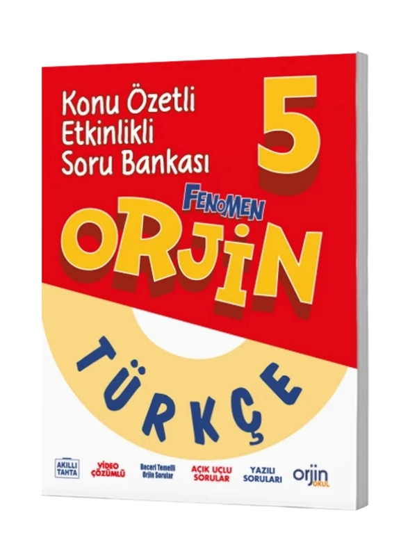 Orjin 5. Sınıf Türkçe Konu Özetli Etkinlikli Soru Bankası