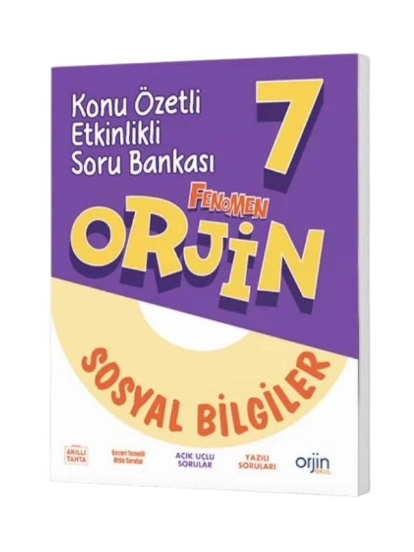 Orjin 7. Sınıf Sosyal Bilgiler Konu Özetli Etkinlikli Soru Bankası