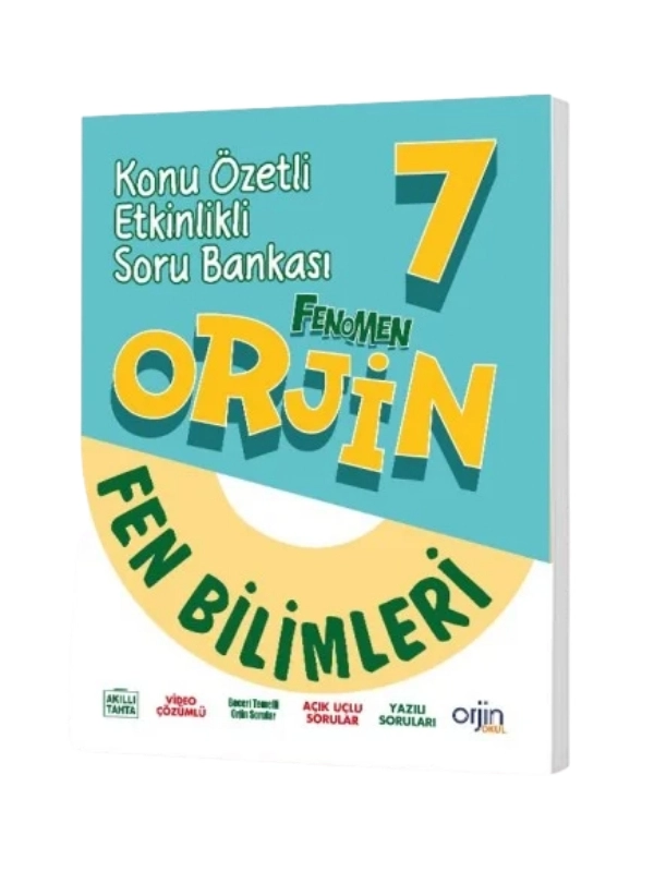 Orjin 7. Sınıf Fen Bilimleri Konu Özetli Etkinlikli Soru Bankası