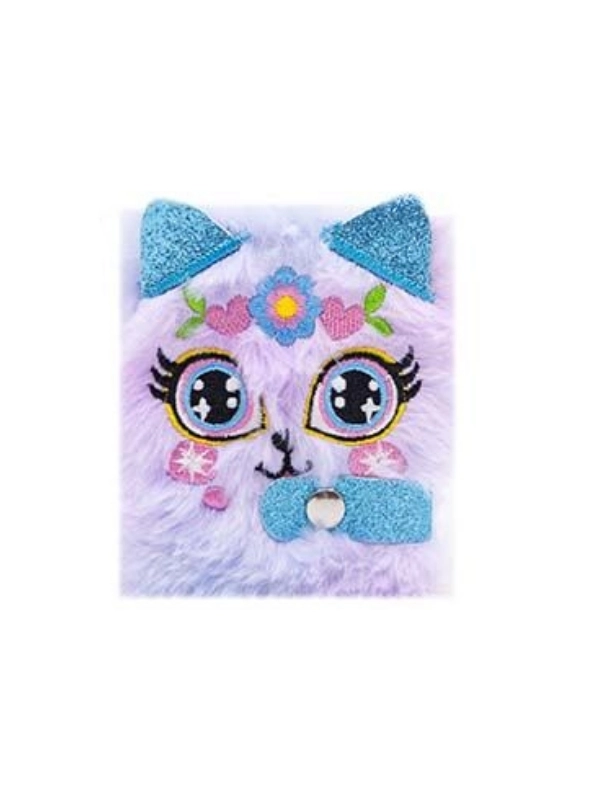 Lilamor Defter Peluş Mini Anahtarlık 8x10cm Sevimli Defterler Mor