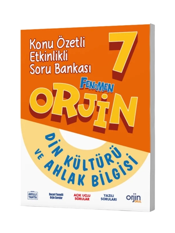 Orjin 7. Sınıf Din Kültürü Ve Ahlak Bilgisi Konu Özetli Etkinlikli Soru Bankası