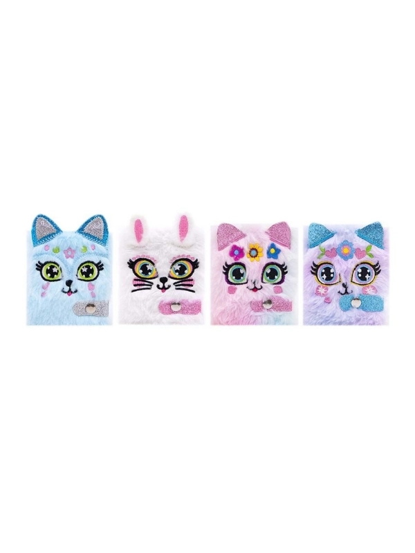 Lilamor Defter Peluş Mini Anahtarlık 8x10cm Sevimli Defterler Mor