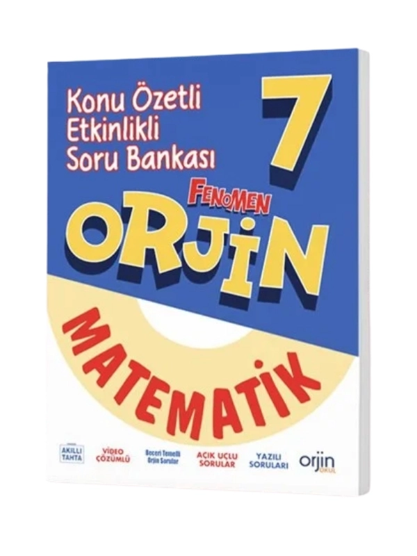 Orjin 7. Sınıf Matematik Konu Özetli Etkinlikli Soru Bankası