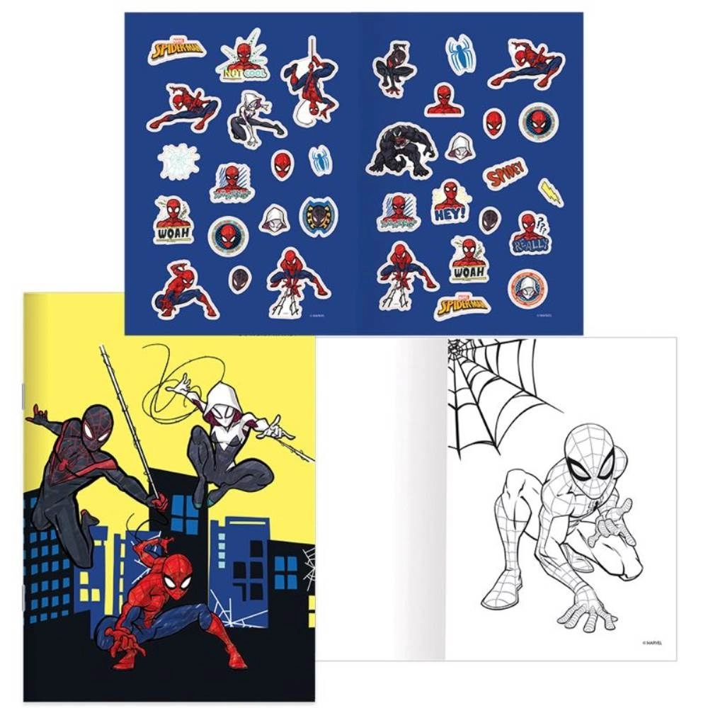 Keskin Color Spiderman Çıkartmalı Boyama Kitabı